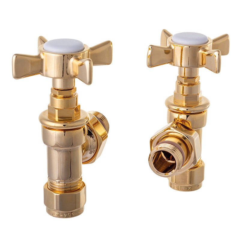 DQ Heating Adoni Manual Angled Radiator Valves