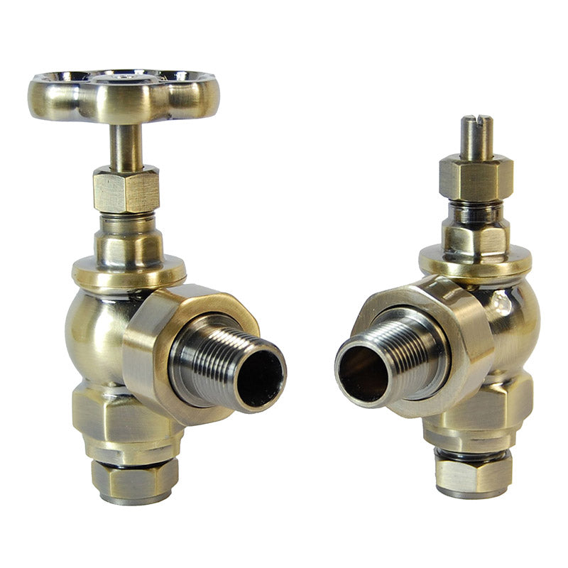 DQ Heating Argo Manual Angled Radiator Valves