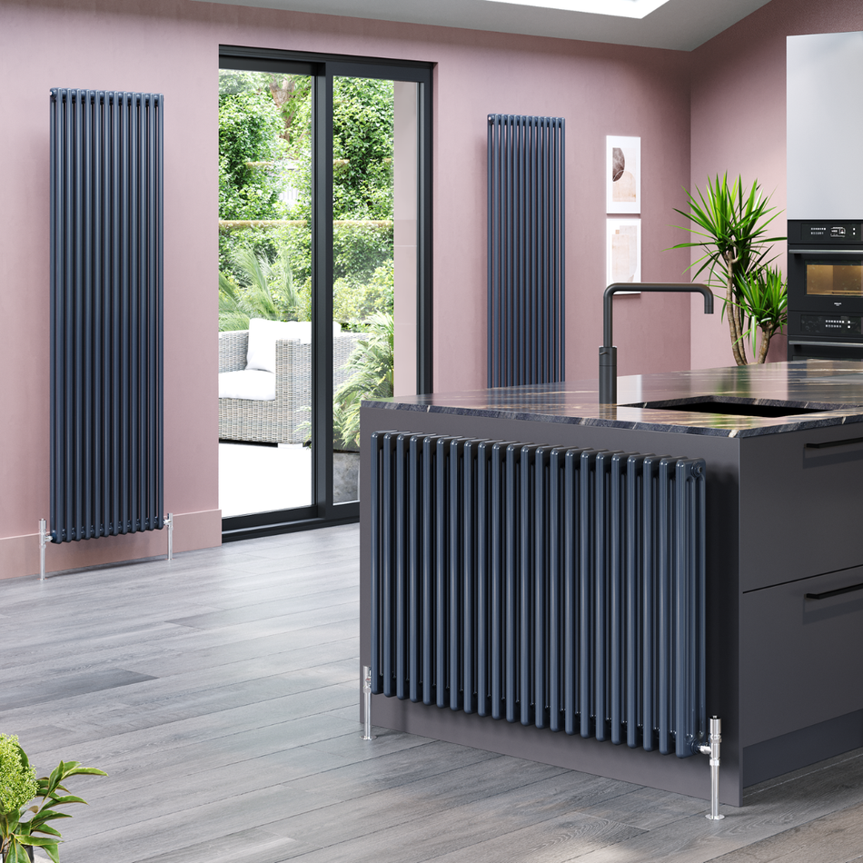 Apollo Roma Horizontal 2-Column Steel Radiator | Stocked
