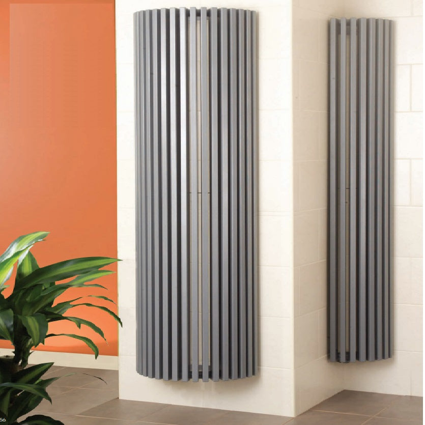 Apollo Bassano Quarter Round Vertical Designer Radiator - Bespoke Colo ...