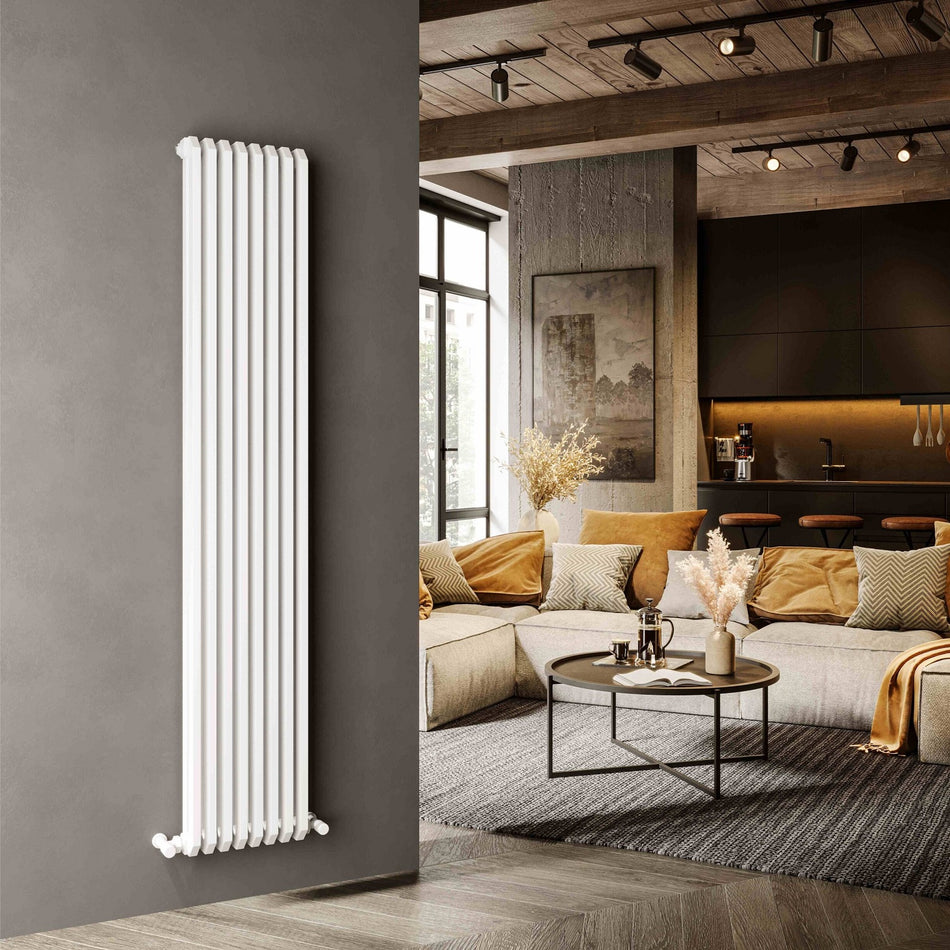 DQ Heating Brunel Vertical 2-Column Radiator | Stocked