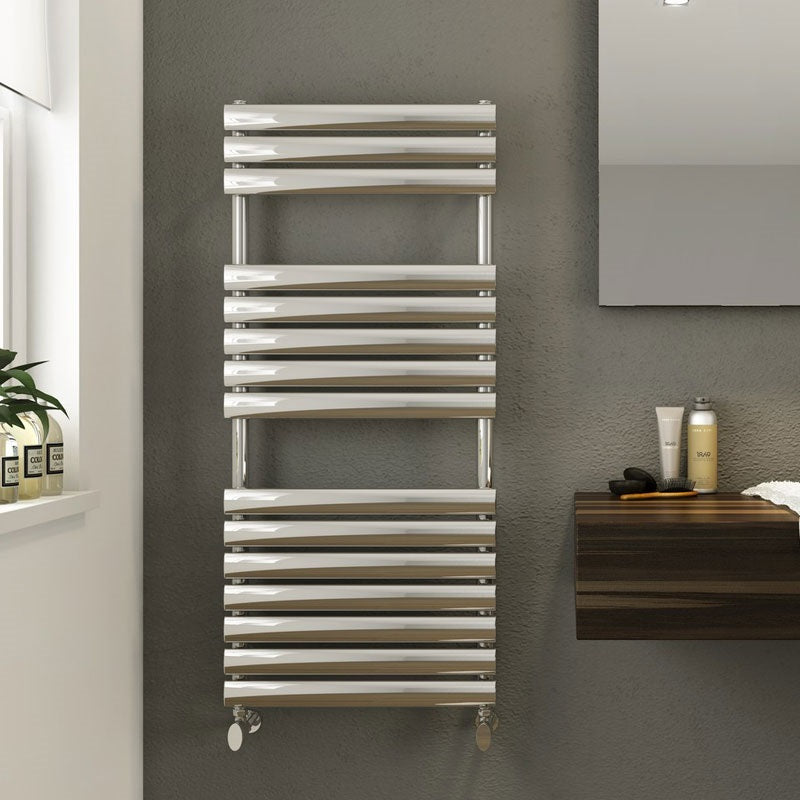 DQ Heating Cove TR Vertical Designer Towel Rail | Stocked
