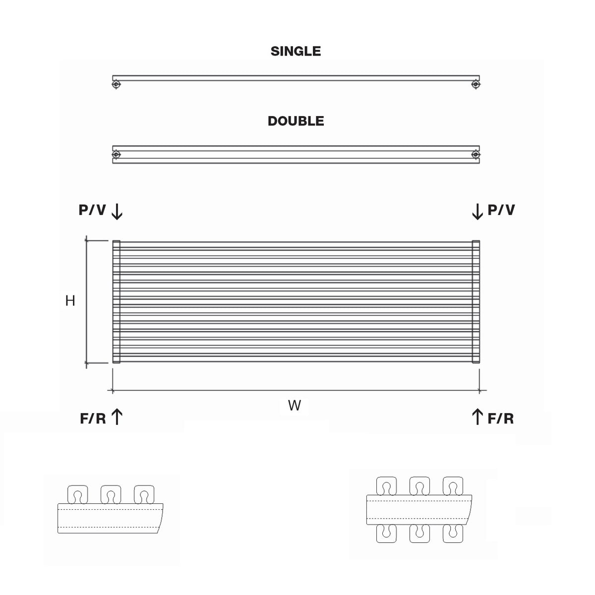 Cube Style Radiator DQ Heating Cube Double Flat Panel Horizontal Designer Radiator | Stock ...