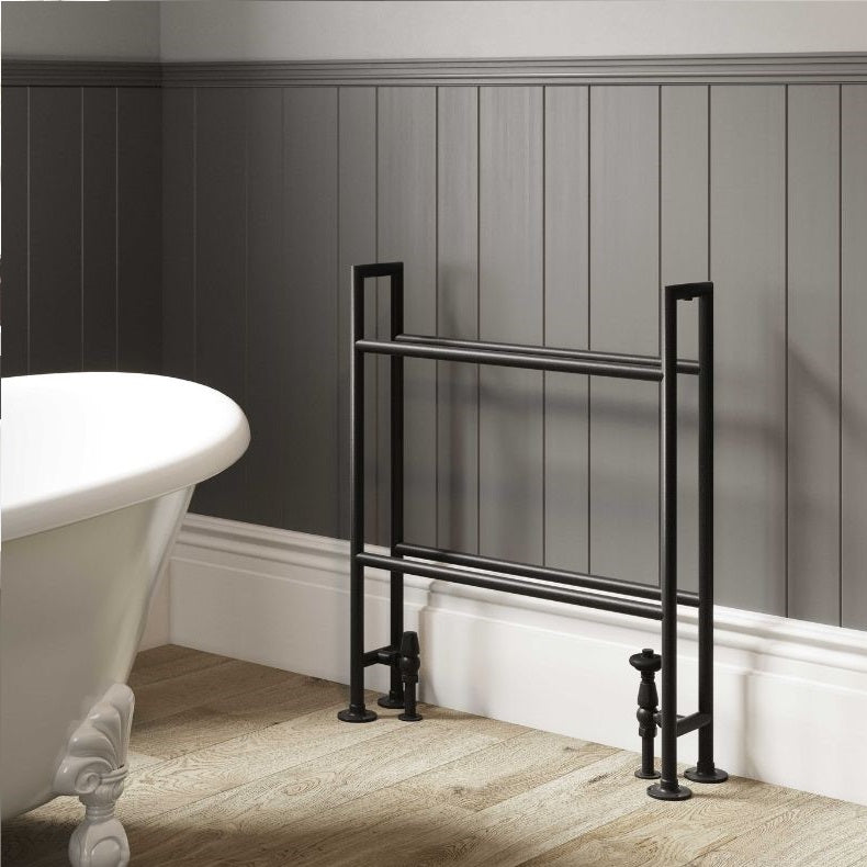 DQ Heating Bale Vertical Designer Heated Towel Rail | Made to Order