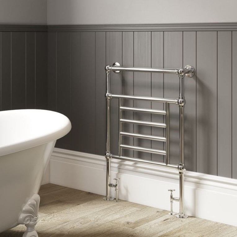 DQ Heating Cranwich Floor Mounted Vertical Heated Towel Rail | Made to Order