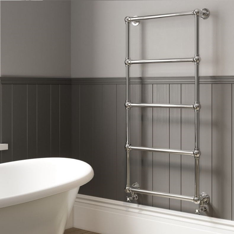 DQ Heating Elveden Wall Mounted Vertical Heated Towel Rail | Made to Order