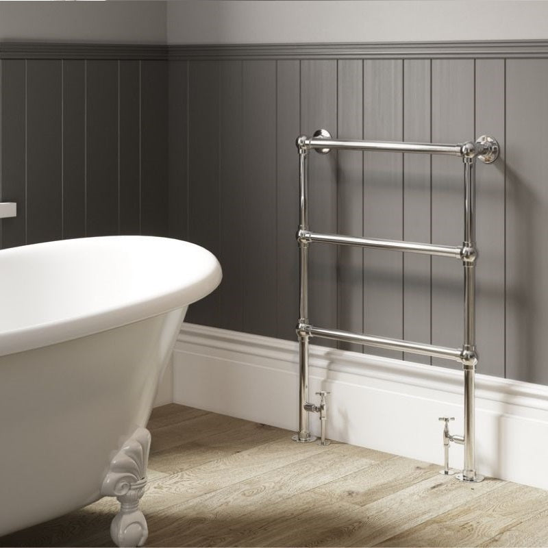 DQ Heating Ickburgh Floorstanding Vertical Heated Towel Rail | Made to Order