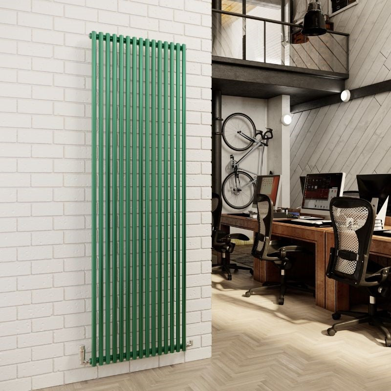 DQ Heating Vulcano Single Panel Vertical Designer Radiator | Made to Order