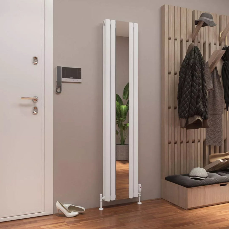 Eastbrook Tunstall Vertical Double Mirrored Designer Radiator
