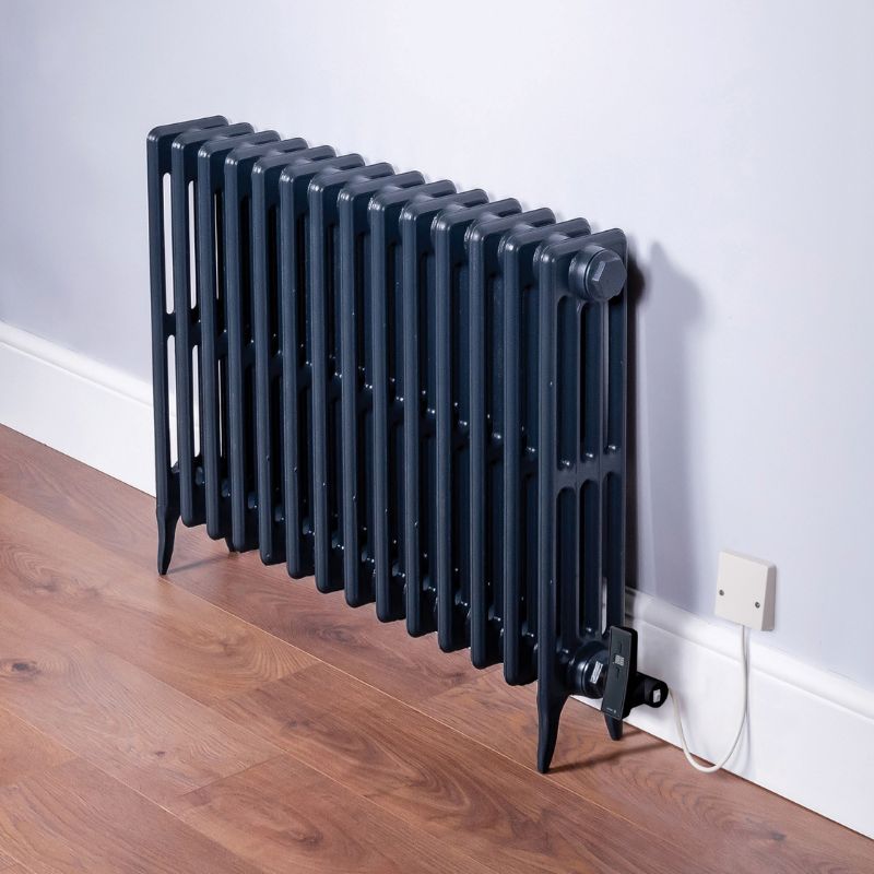 DQ Heating Hawkshaw Electric Cast Iron Horizontal 4-Column Radiator | Stocked