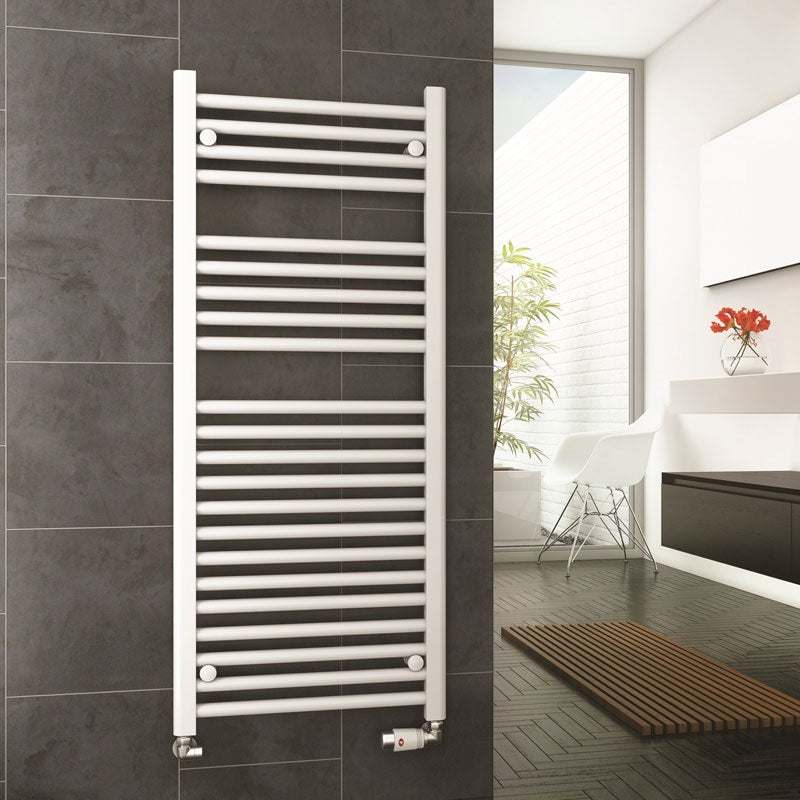 DQ Heating Metro Straight Vertical Designer Heated Towel Rail | Stocked