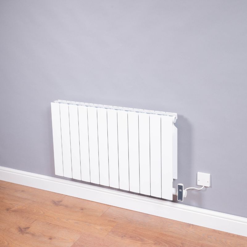 DQ Heating Osset Flat Panel Electric Horizontal Designer Radiator | Stocked