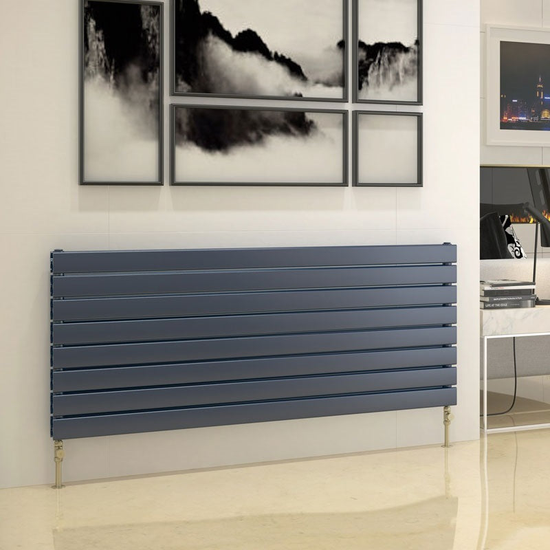 DQ Heating Tornado Single Flat Panel Horizontal Designer Radiator | Stocked