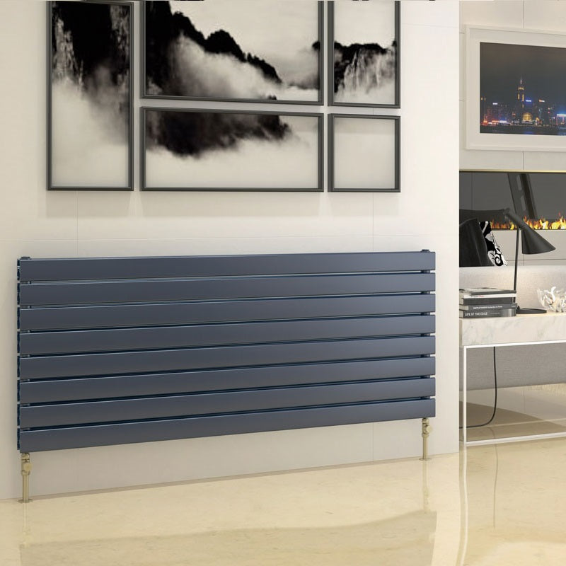 DQ Heating Tornado Double Flat Panel Horizontal Designer Radiator | Stocked