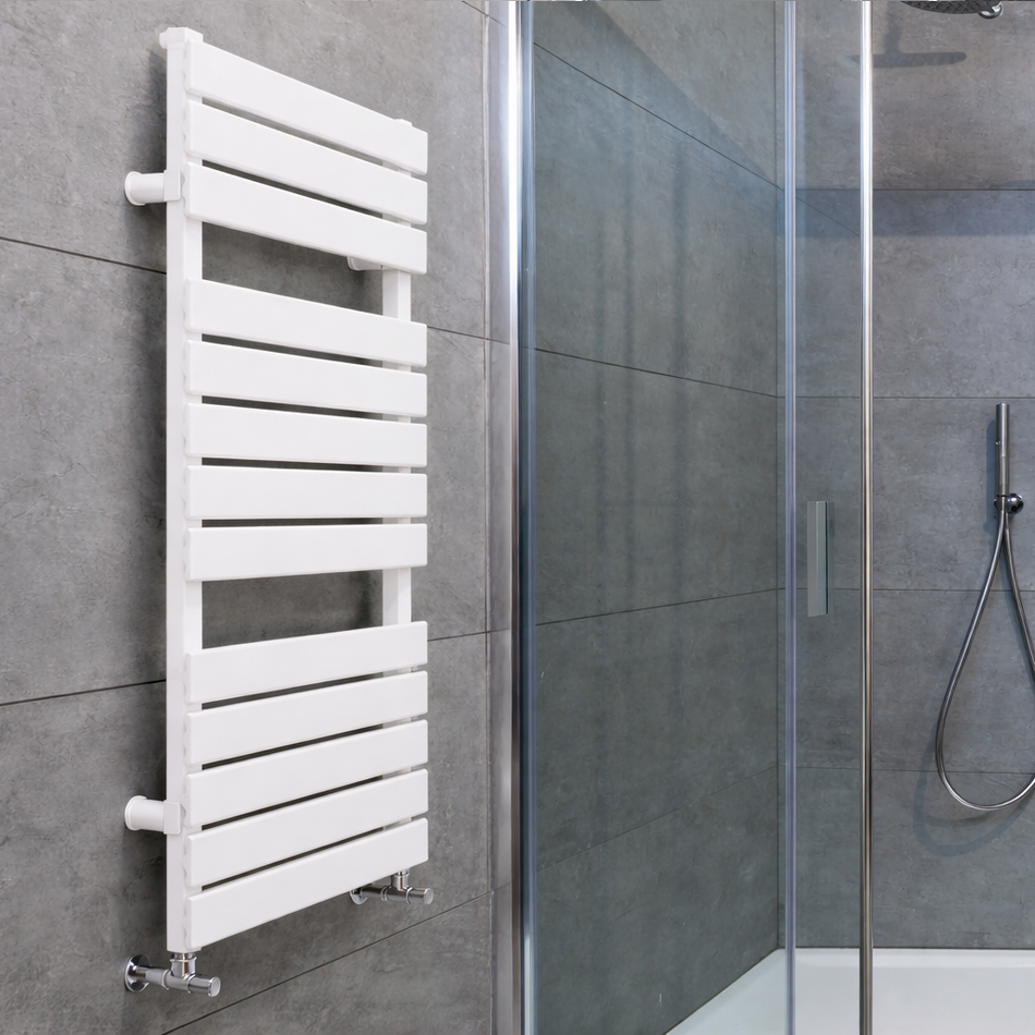 DQ Heating Tornado Vertical Designer Heated Towel Rail | Stocked