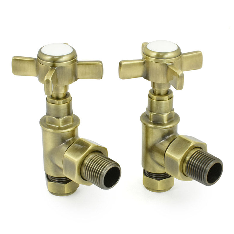 DQ Heating Valo Manual Angled Radiator Valves